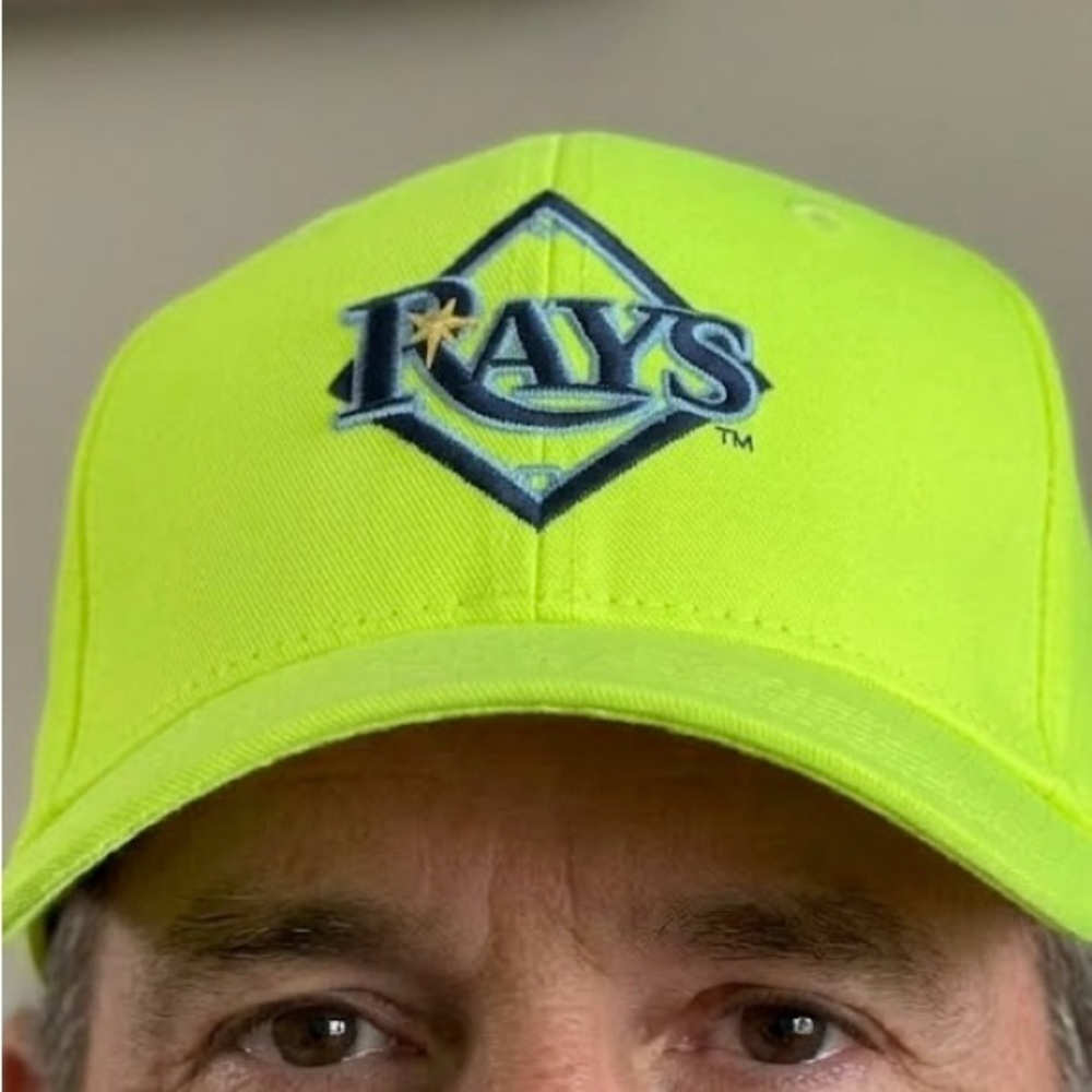 NEW Vintage 2012 Tampa Bay Rays Neon Yellow Baseball Cap